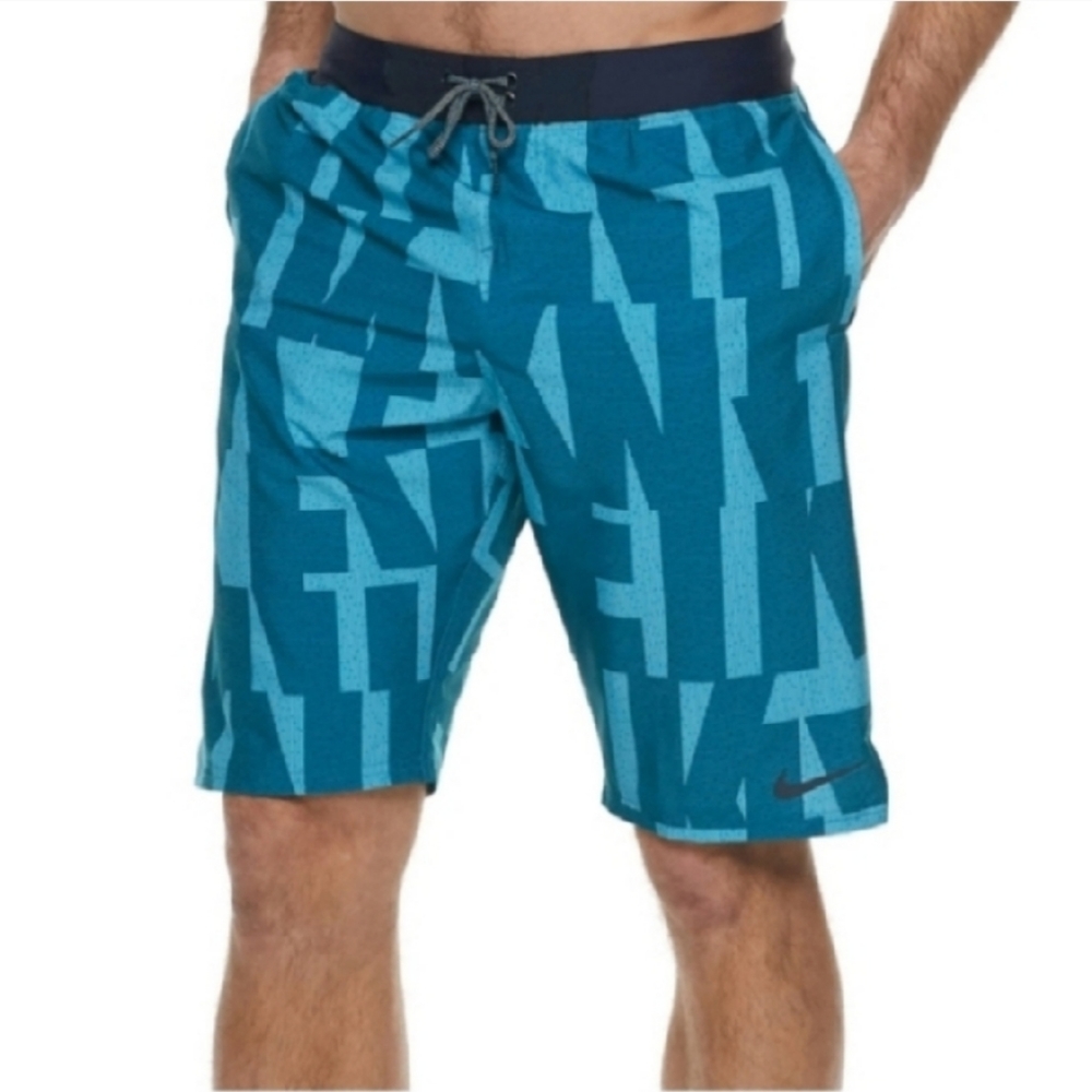Men's Nike Swim Trunks Board Outdoor Shorts Blue  XL
